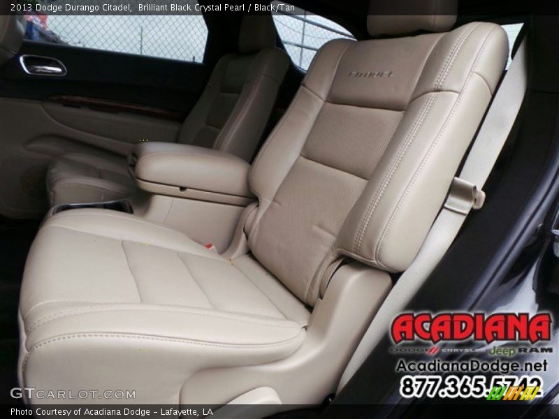 Brilliant Black Crystal Pearl / Black/Tan 2013 Dodge Durango Citadel