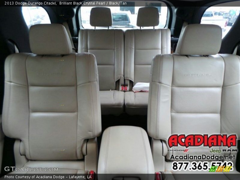 Brilliant Black Crystal Pearl / Black/Tan 2013 Dodge Durango Citadel