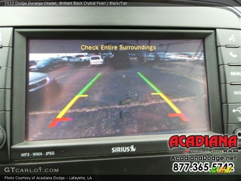 Brilliant Black Crystal Pearl / Black/Tan 2013 Dodge Durango Citadel