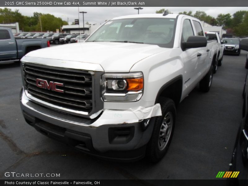 Summit White / Jet Black/Dark Ash 2015 GMC Sierra 2500HD Crew Cab 4x4