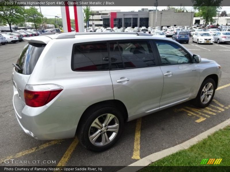 Classic Silver Metallic / Black 2009 Toyota Highlander Sport 4WD
