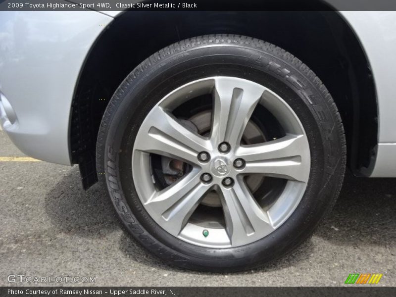 Classic Silver Metallic / Black 2009 Toyota Highlander Sport 4WD