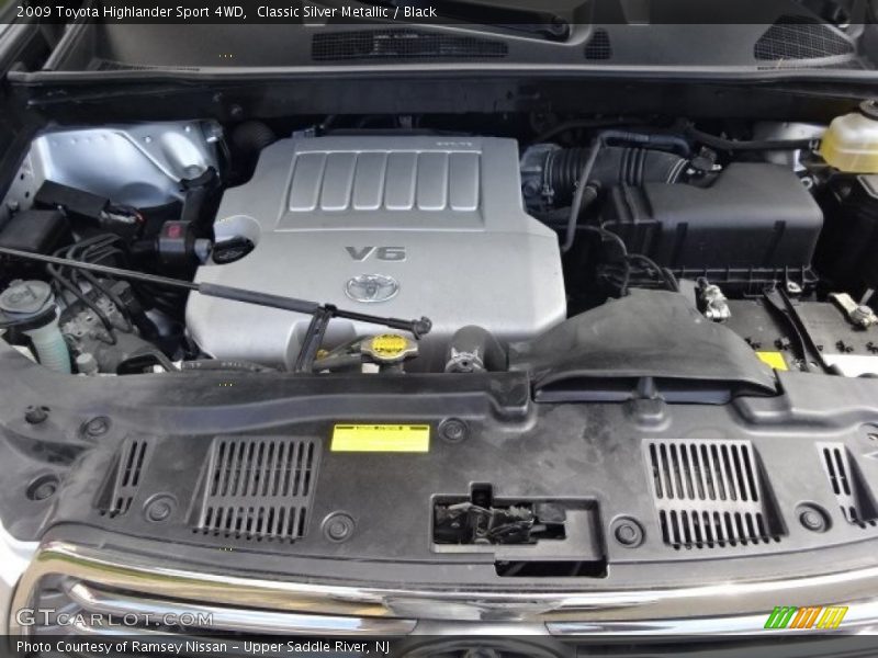 Classic Silver Metallic / Black 2009 Toyota Highlander Sport 4WD