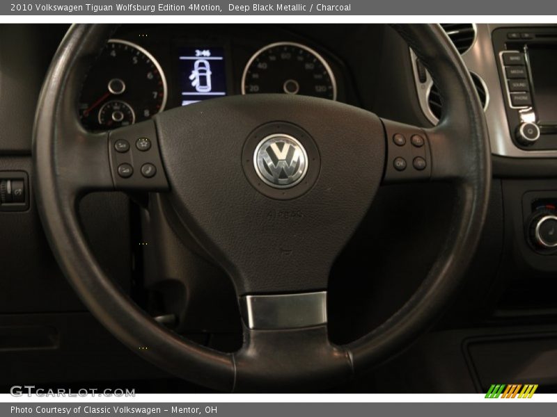 Deep Black Metallic / Charcoal 2010 Volkswagen Tiguan Wolfsburg Edition 4Motion