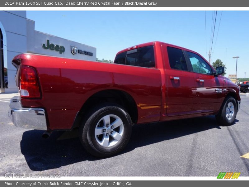 Deep Cherry Red Crystal Pearl / Black/Diesel Gray 2014 Ram 1500 SLT Quad Cab