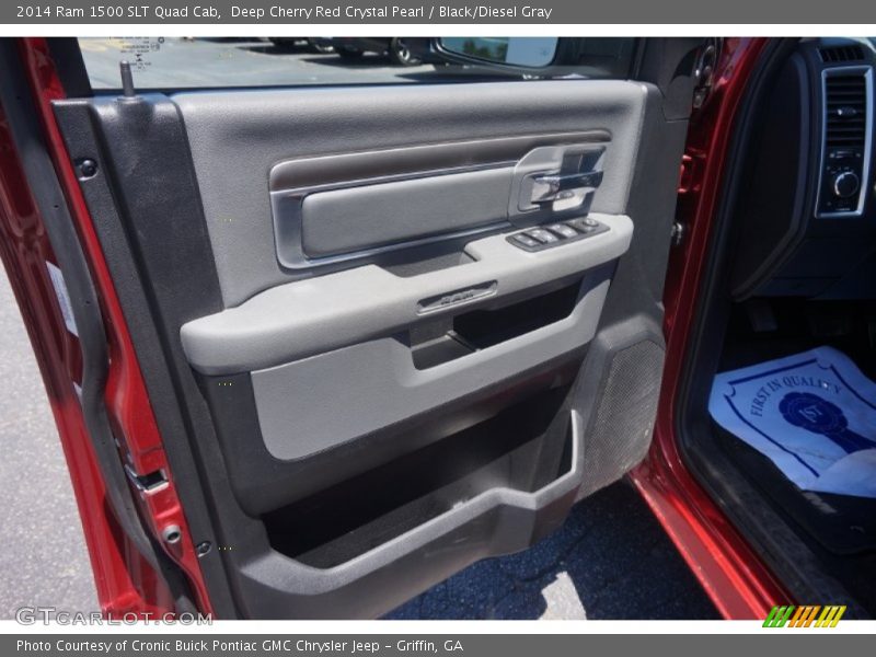 Deep Cherry Red Crystal Pearl / Black/Diesel Gray 2014 Ram 1500 SLT Quad Cab