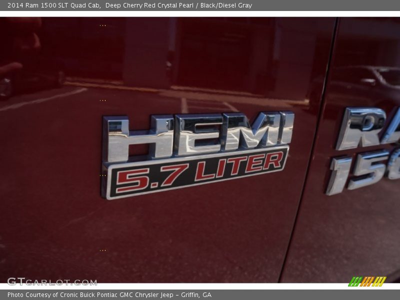 Deep Cherry Red Crystal Pearl / Black/Diesel Gray 2014 Ram 1500 SLT Quad Cab