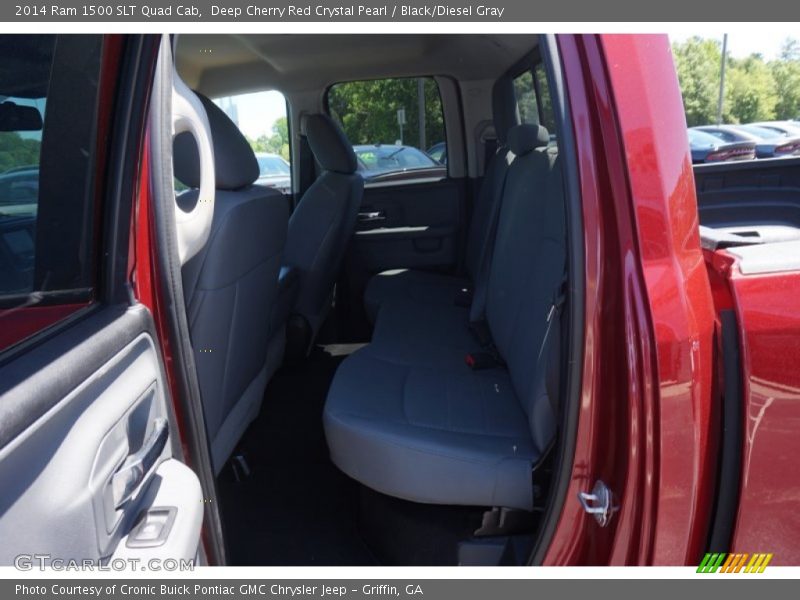 Deep Cherry Red Crystal Pearl / Black/Diesel Gray 2014 Ram 1500 SLT Quad Cab