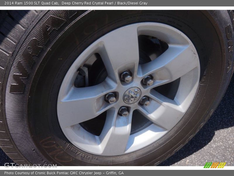 Deep Cherry Red Crystal Pearl / Black/Diesel Gray 2014 Ram 1500 SLT Quad Cab