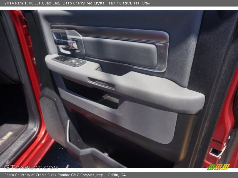 Deep Cherry Red Crystal Pearl / Black/Diesel Gray 2014 Ram 1500 SLT Quad Cab