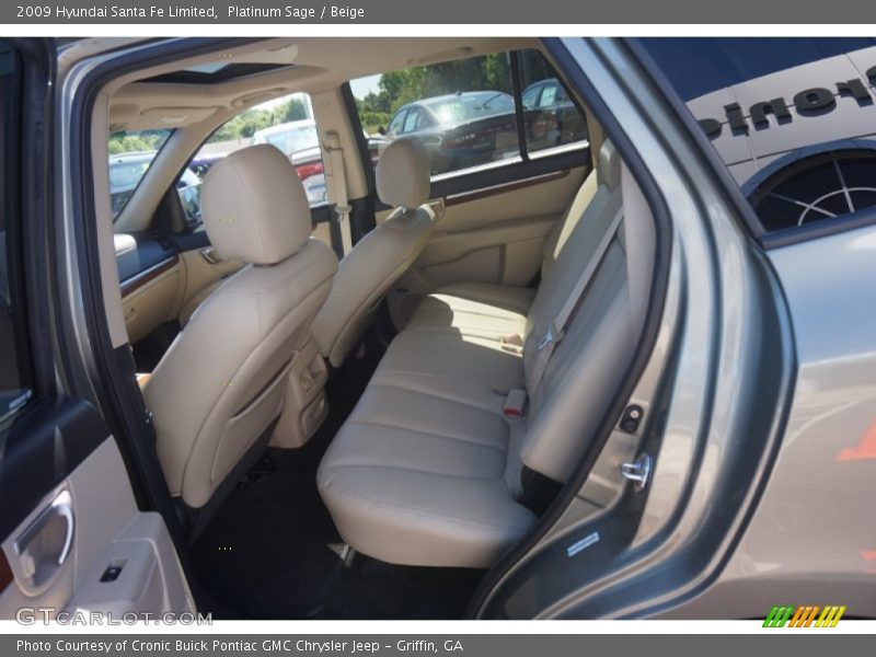 Platinum Sage / Beige 2009 Hyundai Santa Fe Limited