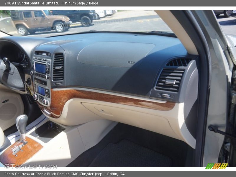 Platinum Sage / Beige 2009 Hyundai Santa Fe Limited