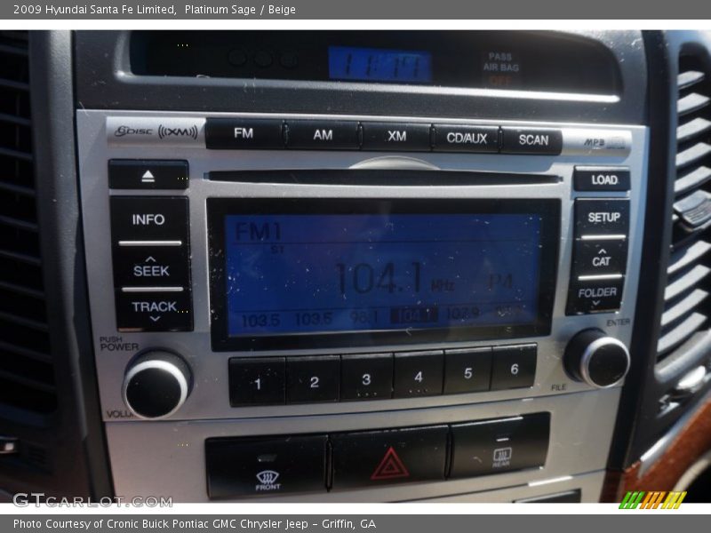 Platinum Sage / Beige 2009 Hyundai Santa Fe Limited