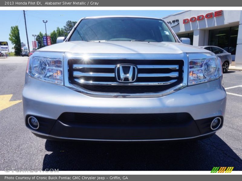 Alabaster Silver Metallic / Gray 2013 Honda Pilot EX