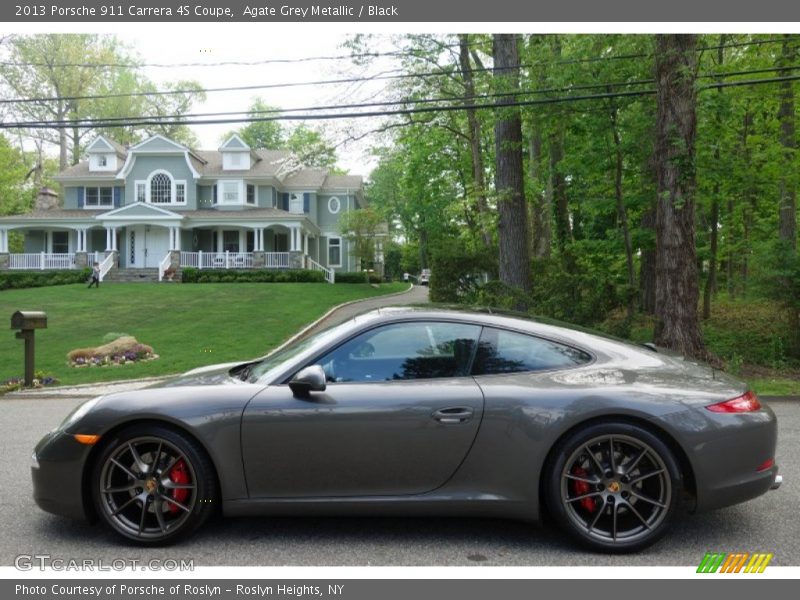 Agate Grey Metallic / Black 2013 Porsche 911 Carrera 4S Coupe