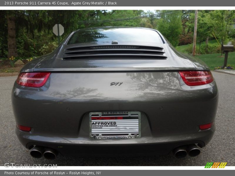 Agate Grey Metallic / Black 2013 Porsche 911 Carrera 4S Coupe