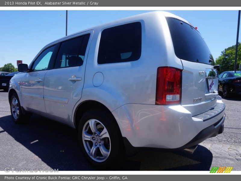 Alabaster Silver Metallic / Gray 2013 Honda Pilot EX