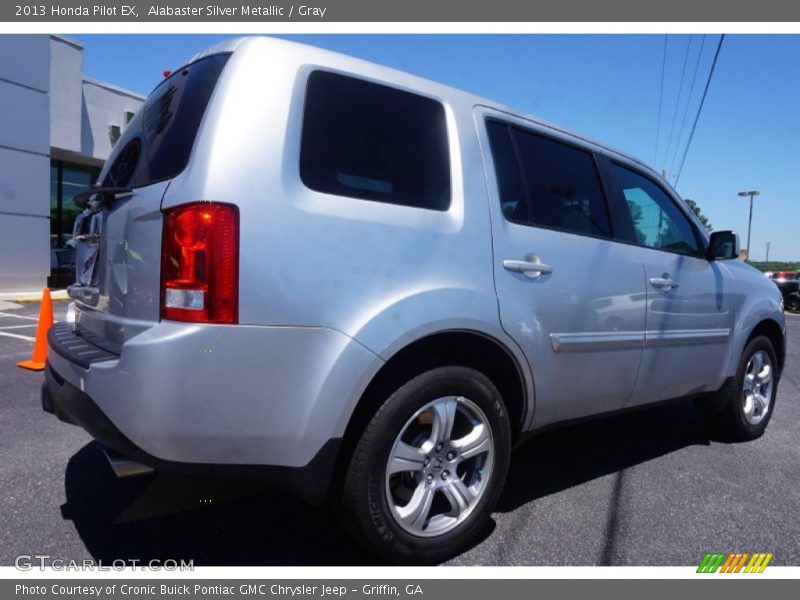 Alabaster Silver Metallic / Gray 2013 Honda Pilot EX