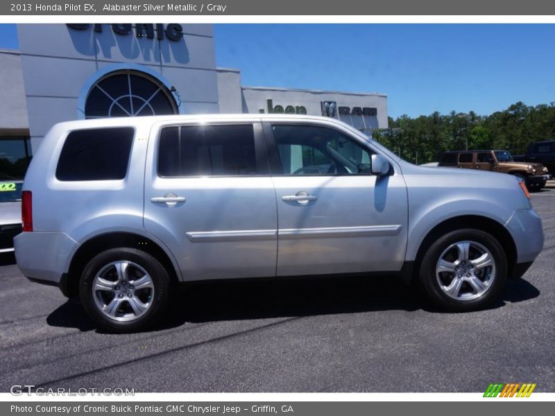 Alabaster Silver Metallic / Gray 2013 Honda Pilot EX