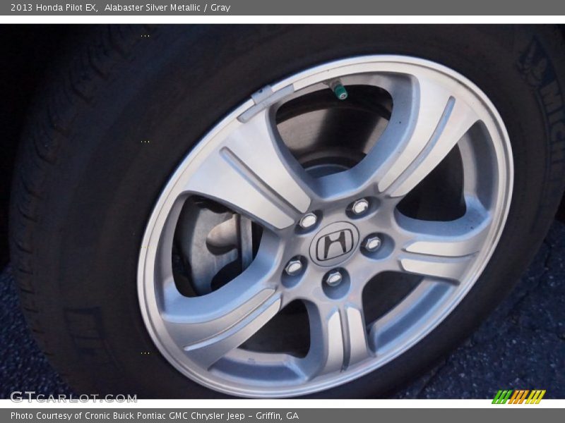 Alabaster Silver Metallic / Gray 2013 Honda Pilot EX