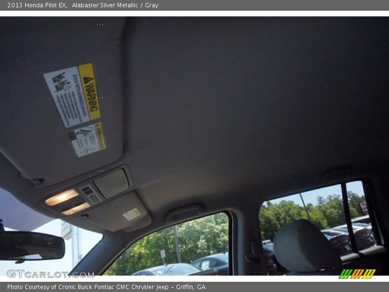 Alabaster Silver Metallic / Gray 2013 Honda Pilot EX