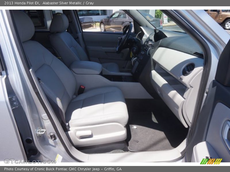 Alabaster Silver Metallic / Gray 2013 Honda Pilot EX