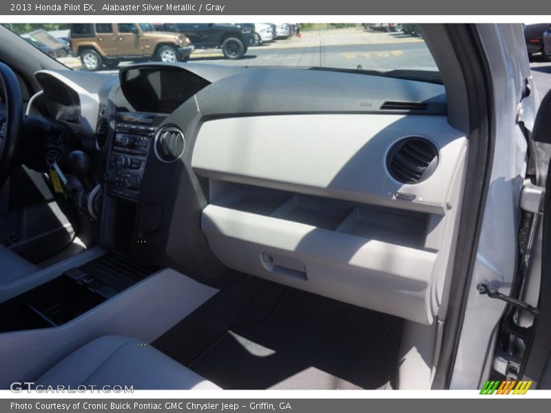 Alabaster Silver Metallic / Gray 2013 Honda Pilot EX