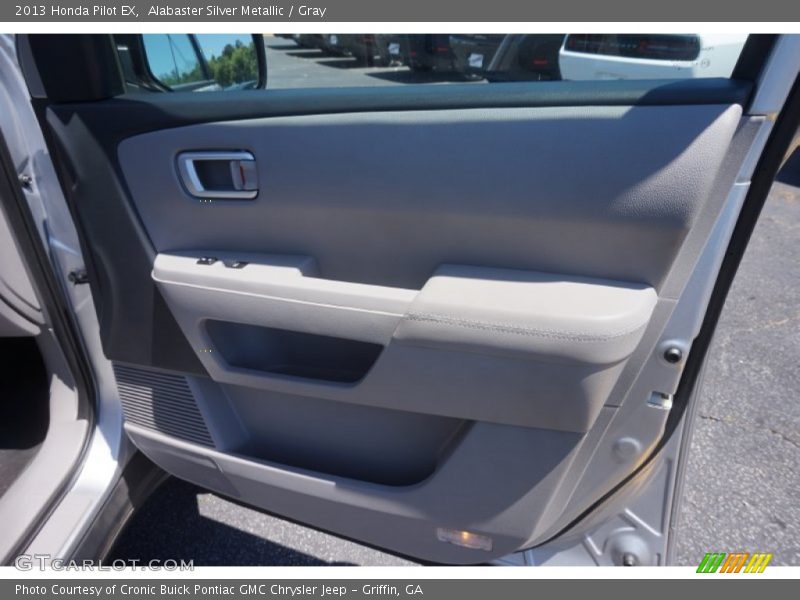Alabaster Silver Metallic / Gray 2013 Honda Pilot EX