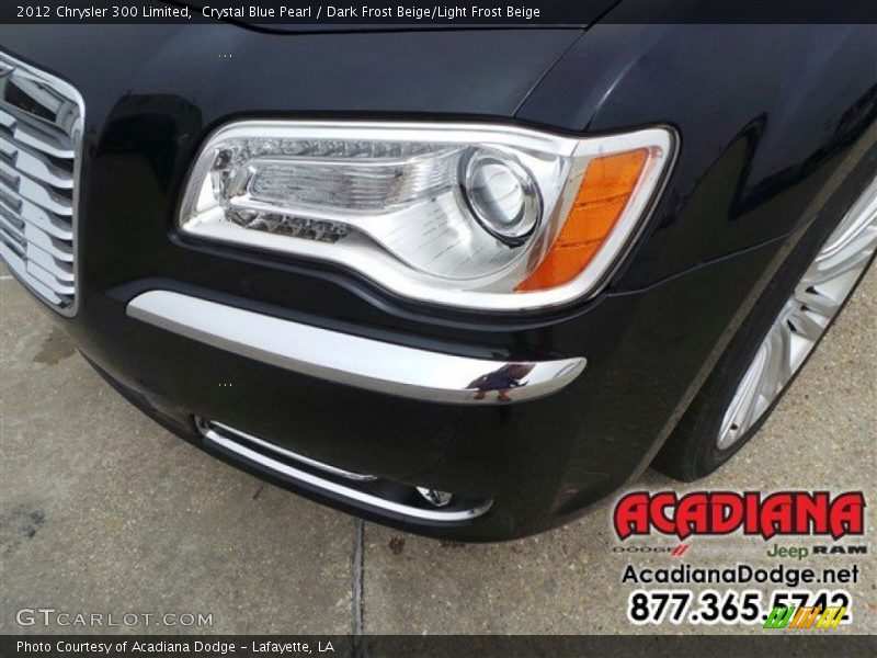 Crystal Blue Pearl / Dark Frost Beige/Light Frost Beige 2012 Chrysler 300 Limited