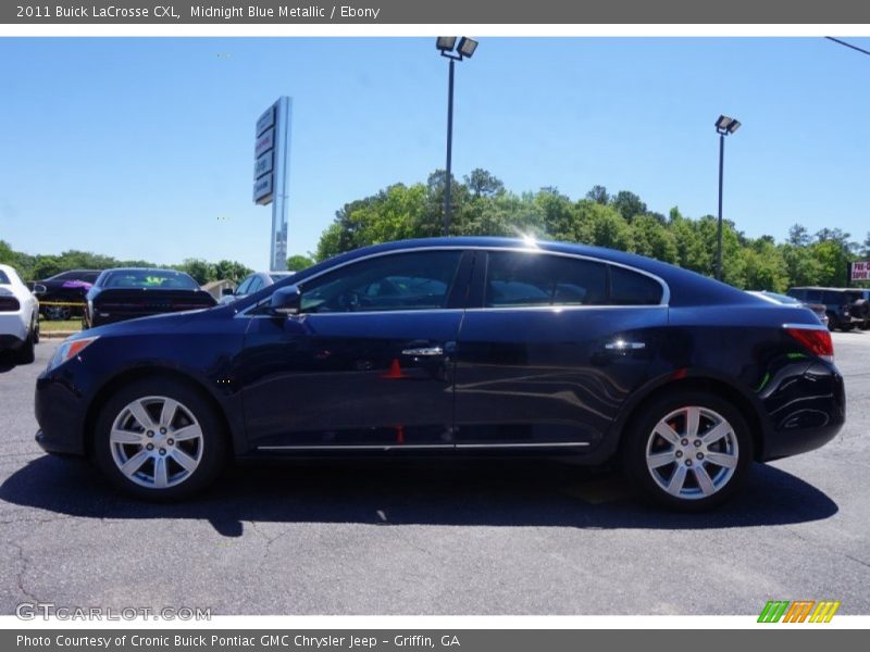 Midnight Blue Metallic / Ebony 2011 Buick LaCrosse CXL