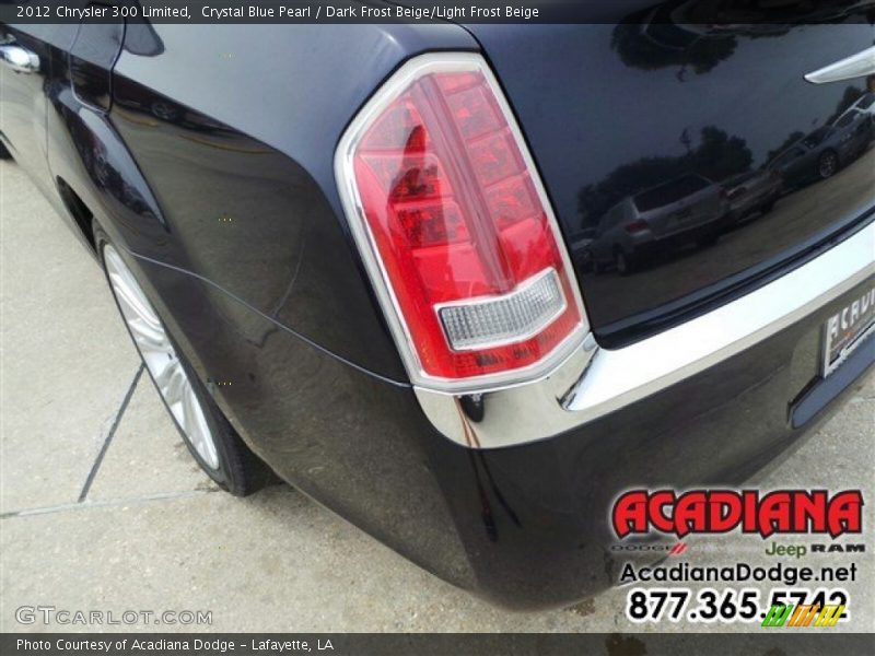 Crystal Blue Pearl / Dark Frost Beige/Light Frost Beige 2012 Chrysler 300 Limited