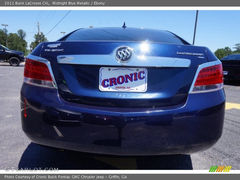 Midnight Blue Metallic / Ebony 2011 Buick LaCrosse CXL