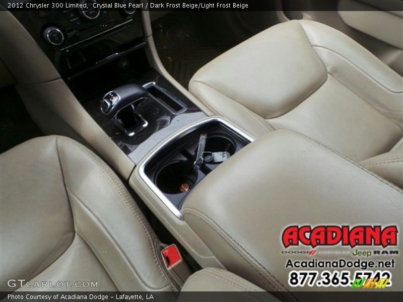 Crystal Blue Pearl / Dark Frost Beige/Light Frost Beige 2012 Chrysler 300 Limited