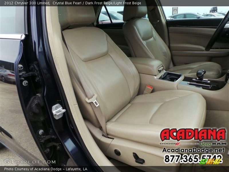 Crystal Blue Pearl / Dark Frost Beige/Light Frost Beige 2012 Chrysler 300 Limited