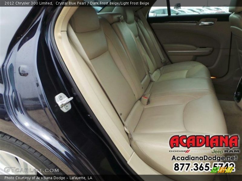 Crystal Blue Pearl / Dark Frost Beige/Light Frost Beige 2012 Chrysler 300 Limited