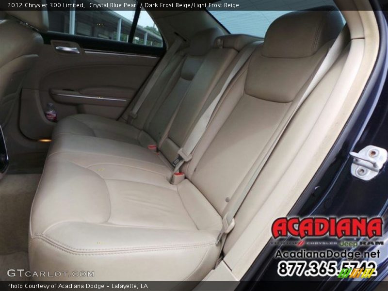 Crystal Blue Pearl / Dark Frost Beige/Light Frost Beige 2012 Chrysler 300 Limited