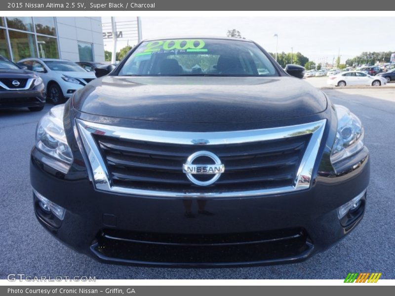 Super Black / Charcoal 2015 Nissan Altima 2.5 SV