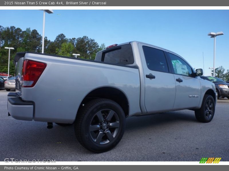 Brilliant Silver / Charcoal 2015 Nissan Titan S Crew Cab 4x4