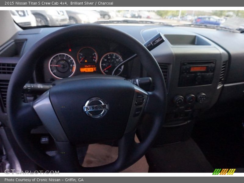 Brilliant Silver / Charcoal 2015 Nissan Titan S Crew Cab 4x4