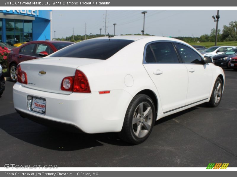 White Diamond Tricoat / Titanium 2011 Chevrolet Malibu LT