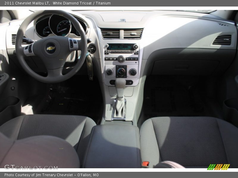White Diamond Tricoat / Titanium 2011 Chevrolet Malibu LT