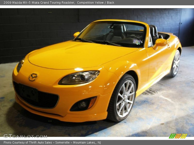 Competition Yellow / Black 2009 Mazda MX-5 Miata Grand Touring Roadster