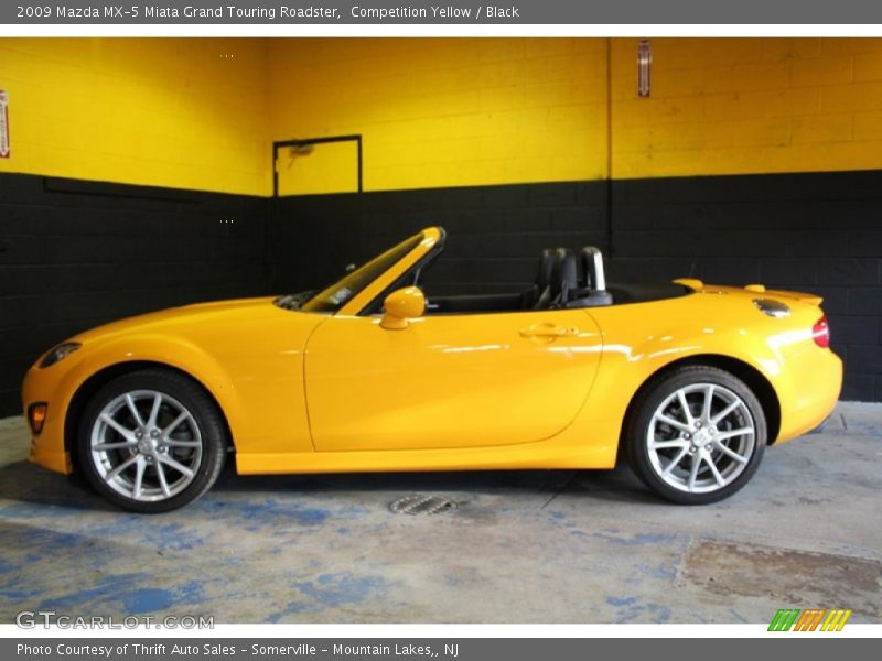 Competition Yellow / Black 2009 Mazda MX-5 Miata Grand Touring Roadster
