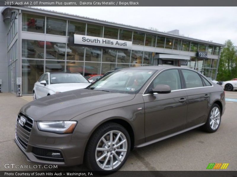 Dakota Gray Metallic / Beige/Black 2015 Audi A4 2.0T Premium Plus quattro