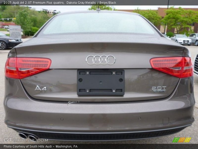 Dakota Gray Metallic / Beige/Black 2015 Audi A4 2.0T Premium Plus quattro