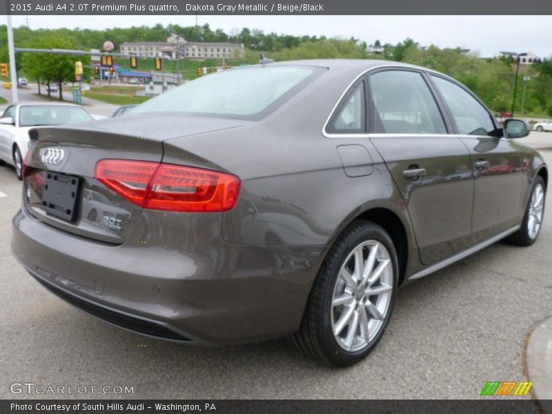 Dakota Gray Metallic / Beige/Black 2015 Audi A4 2.0T Premium Plus quattro