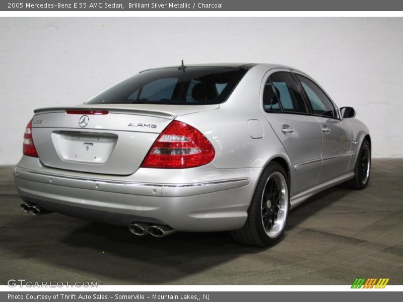 Brilliant Silver Metallic / Charcoal 2005 Mercedes-Benz E 55 AMG Sedan