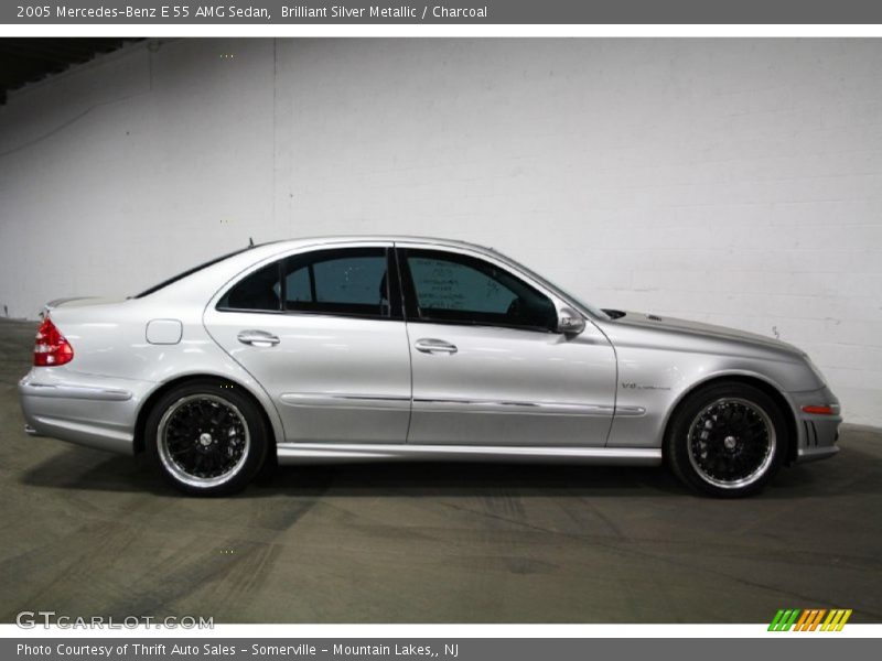 Brilliant Silver Metallic / Charcoal 2005 Mercedes-Benz E 55 AMG Sedan