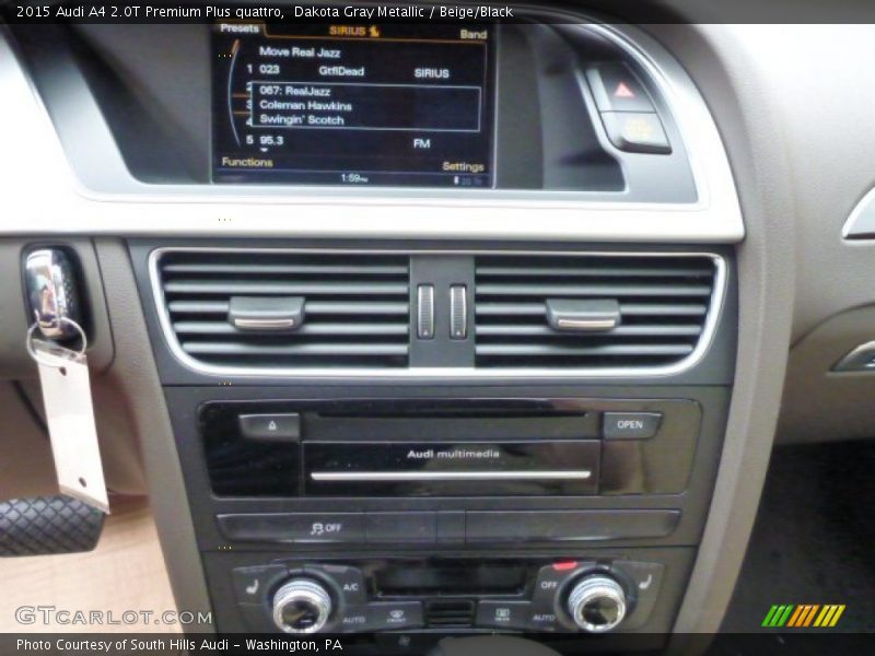 Dakota Gray Metallic / Beige/Black 2015 Audi A4 2.0T Premium Plus quattro