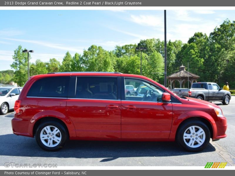 Redline 2 Coat Pearl / Black/Light Graystone 2013 Dodge Grand Caravan Crew